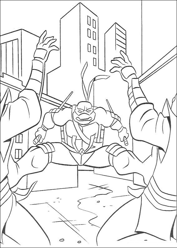 Coloring page: Ninja Turtles (Superheroes) #75533 - Free Printable Coloring Pages