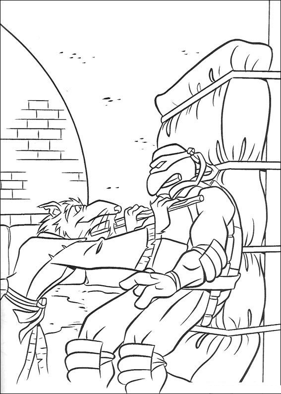 Coloring page: Ninja Turtles (Superheroes) #75545 - Free Printable Coloring Pages