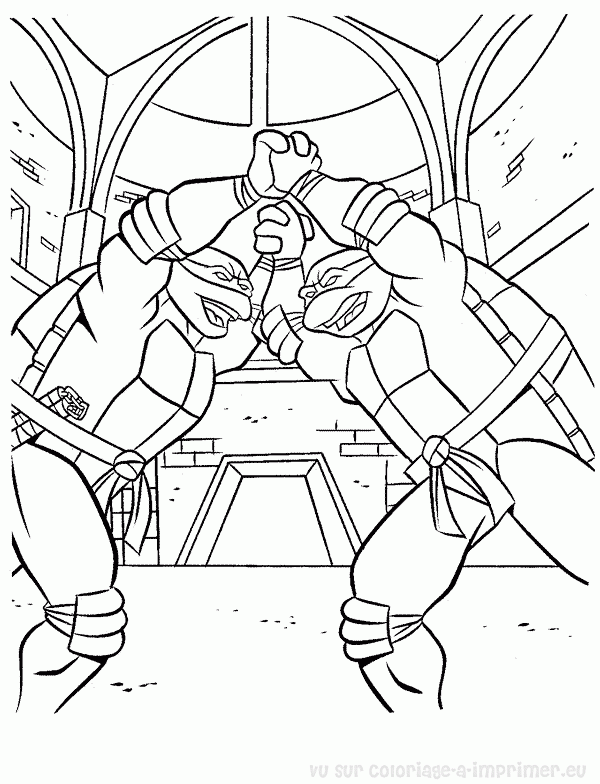 Coloring page: Ninja Turtles (Superheroes) #75585 - Free Printable Coloring Pages