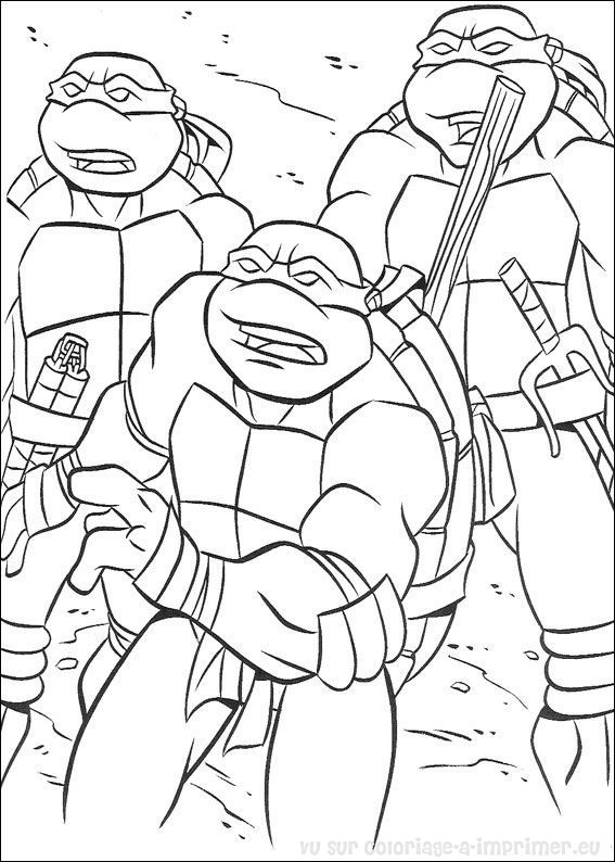 Coloring page: Ninja Turtles (Superheroes) #75589 - Free Printable Coloring Pages