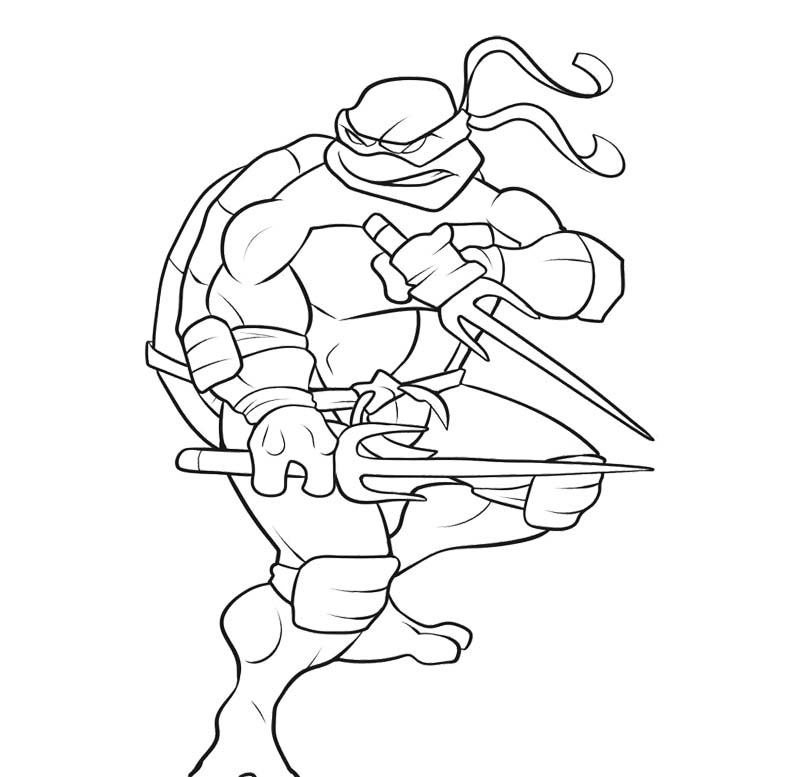 Coloring page: Ninja Turtles (Superheroes) #75603 - Free Printable Coloring Pages