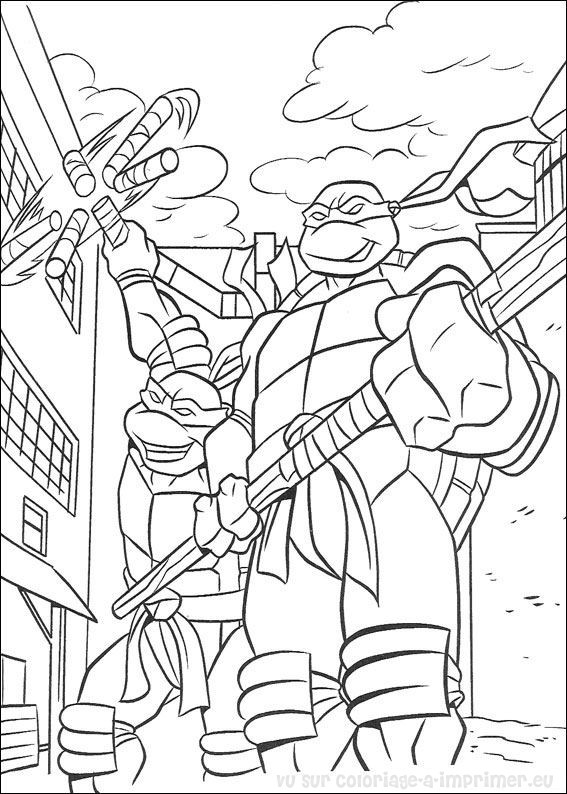 Coloring page: Ninja Turtles (Superheroes) #75607 - Free Printable Coloring Pages