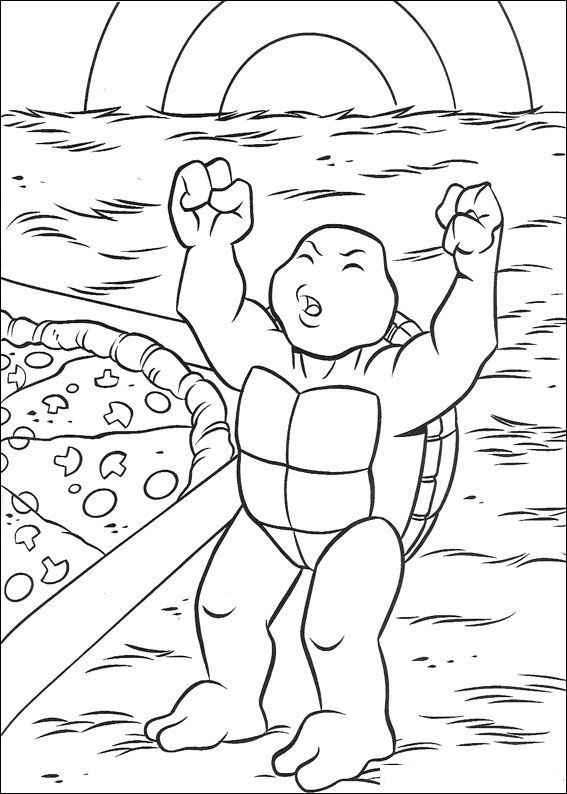 Coloring page: Ninja Turtles (Superheroes) #75610 - Free Printable Coloring Pages