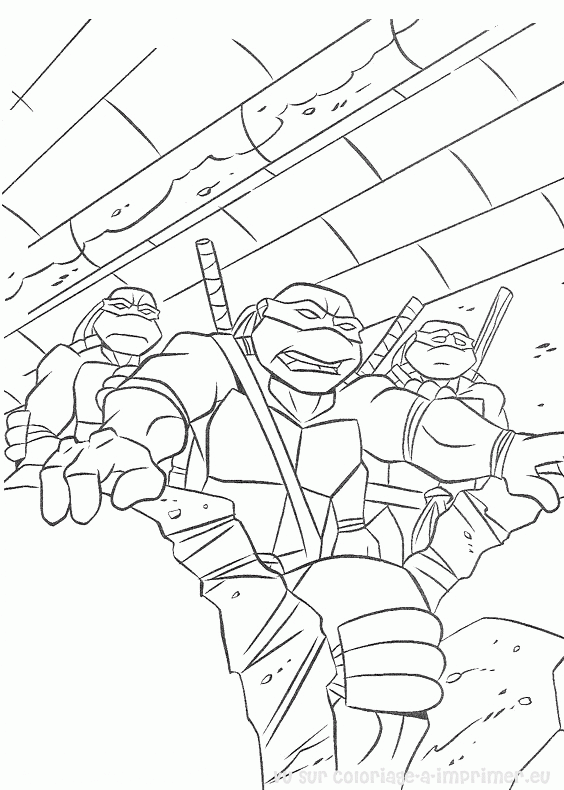 Coloring page: Ninja Turtles (Superheroes) #75616 - Free Printable Coloring Pages