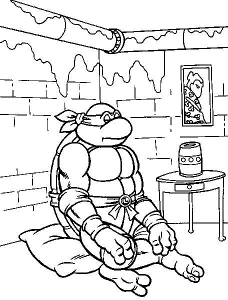 Coloring page: Ninja Turtles (Superheroes) #75628 - Free Printable Coloring Pages