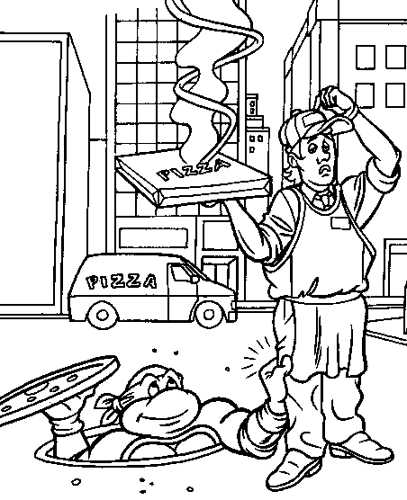 Coloring page: Ninja Turtles (Superheroes) #75631 - Free Printable Coloring Pages