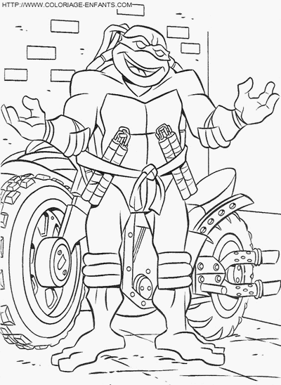 Coloring page: Ninja Turtles (Superheroes) #75638 - Free Printable Coloring Pages