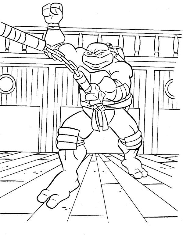 Coloring page: Ninja Turtles (Superheroes) #75668 - Free Printable Coloring Pages