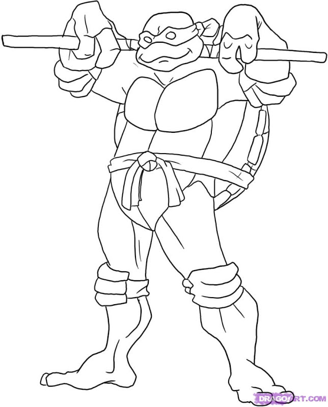 30 Desenhos das Tartarugas Ninja para Pintar/Colorir  Turtle coloring  pages, Ninja turtle coloring pages, Superhero coloring pages