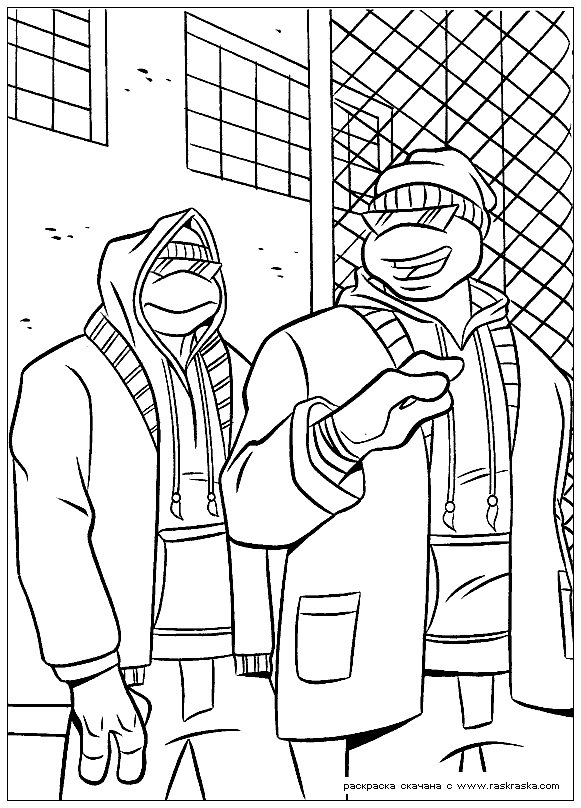 Coloring page: Ninja Turtles (Superheroes) #75687 - Free Printable Coloring Pages