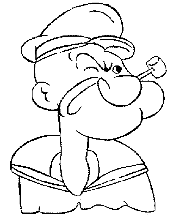 Coloring page: Popeye (Superheroes) #84729 - Free Printable Coloring Pages