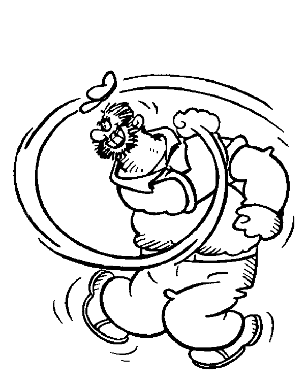 Coloring page: Popeye (Superheroes) #84736 - Free Printable Coloring Pages