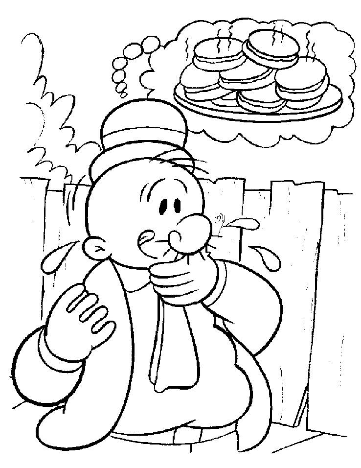 Coloring page: Popeye (Superheroes) #84738 - Free Printable Coloring Pages