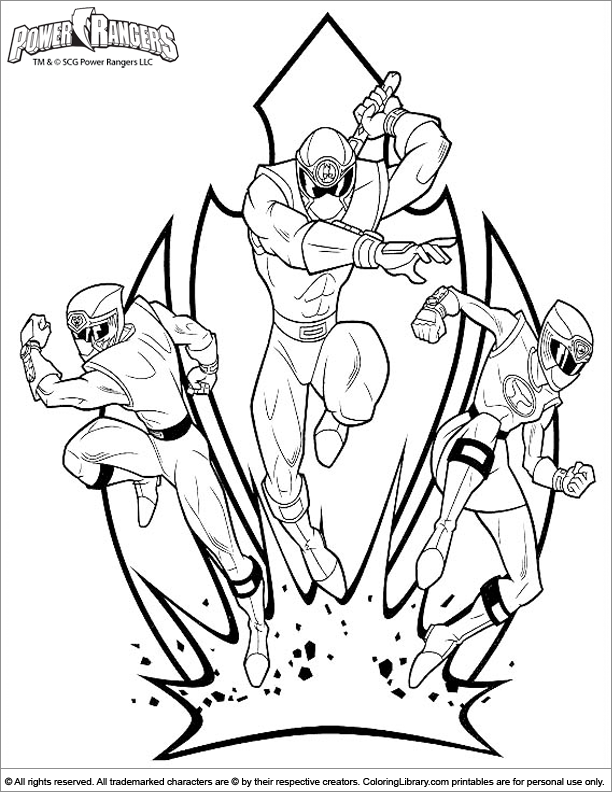 Coloring page: Power Rangers (Superheroes) #49995 - Free Printable Coloring Pages
