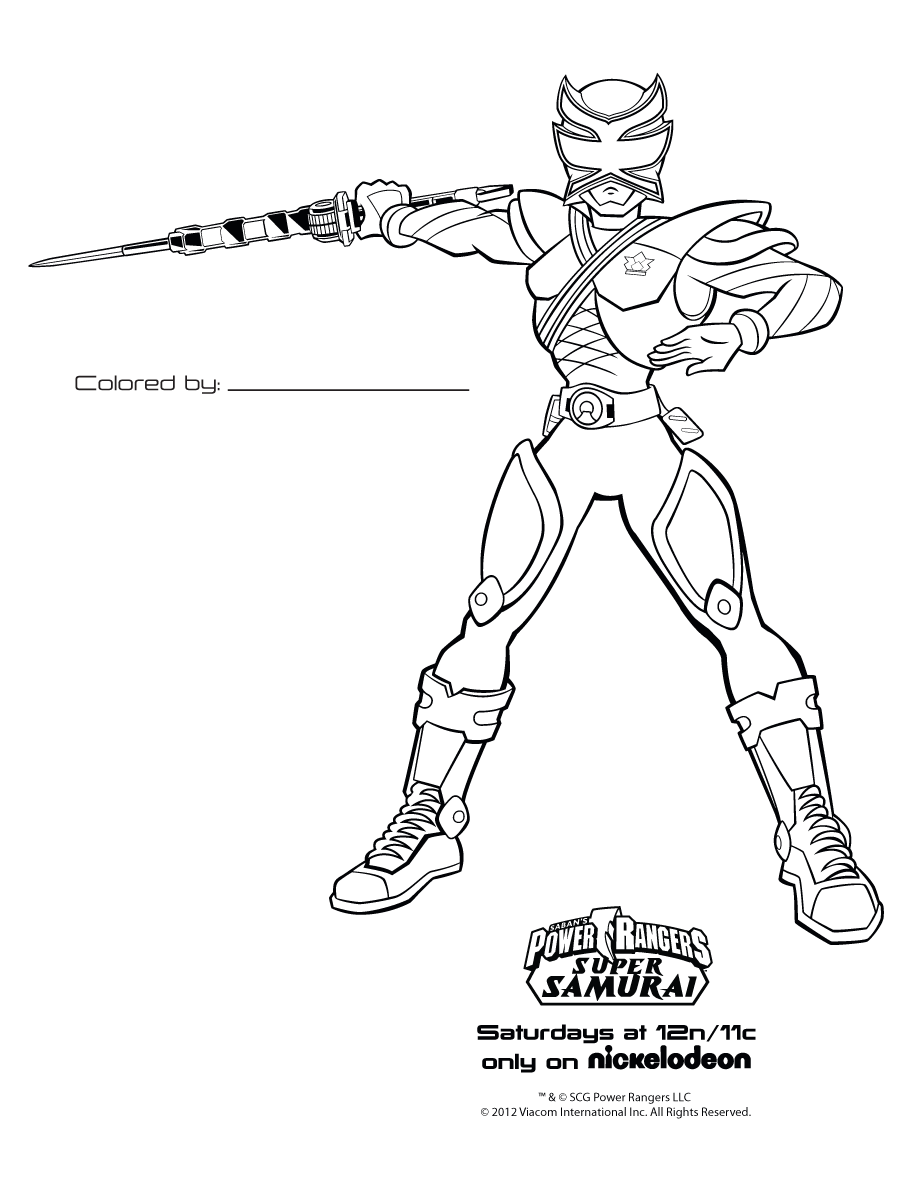 Coloring page: Power Rangers (Superheroes) #50002 - Free Printable Coloring Pages