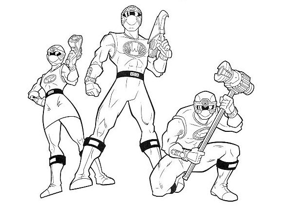 Coloring page: Power Rangers (Superheroes) #50031 - Free Printable Coloring Pages