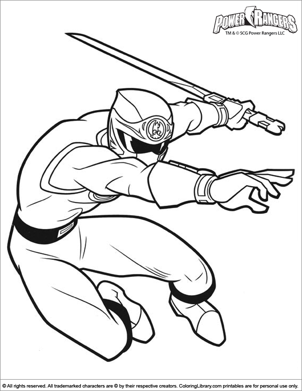 Coloring page: Power Rangers (Superheroes) #50053 - Free Printable Coloring Pages