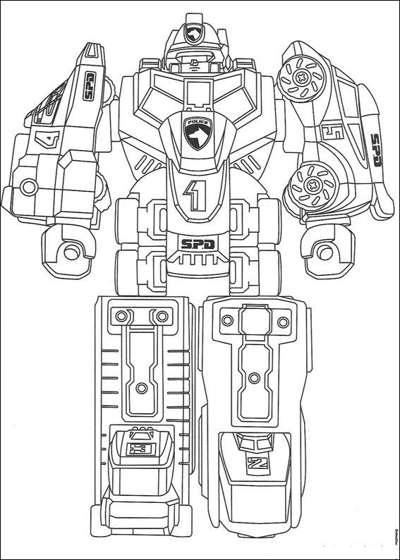 Coloring page: Power Rangers (Superheroes) #50074 - Free Printable Coloring Pages