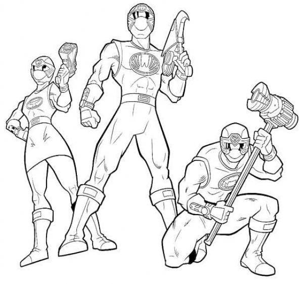 Power Rangers #50075 (Superheroes) - Printable coloring pages