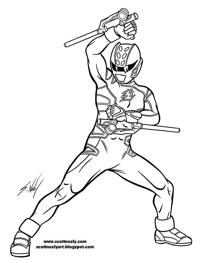 Coloring page: Power Rangers (Superheroes) #50080 - Free Printable Coloring Pages