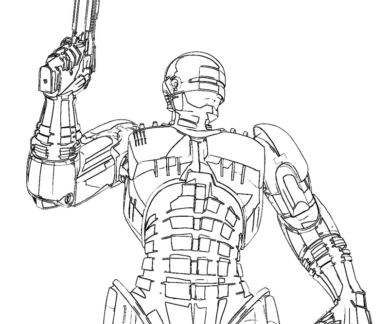 Coloring page: Robocop (Superheroes) #71334 - Free Printable Coloring Pages