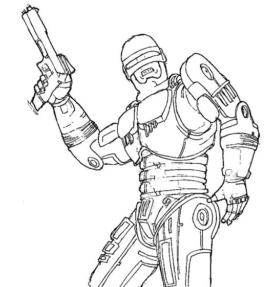 Coloring page: Robocop (Superheroes) #71335 - Free Printable Coloring Pages