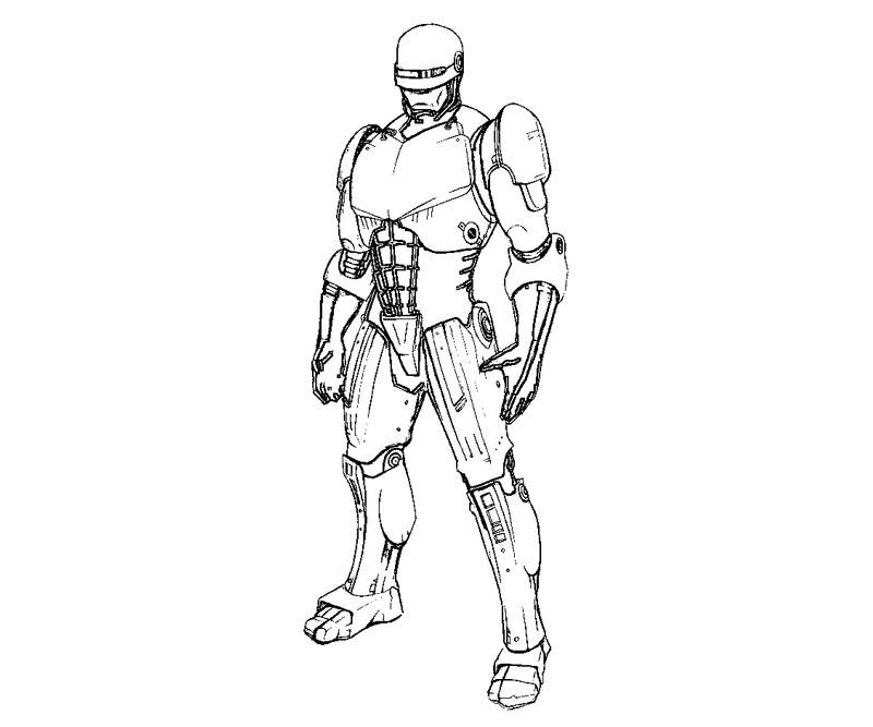 Coloring page: Robocop (Superheroes) #71340 - Free Printable Coloring Pages