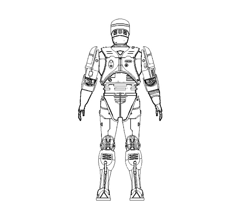 Coloring page: Robocop (Superheroes) #71402 - Free Printable Coloring Pages
