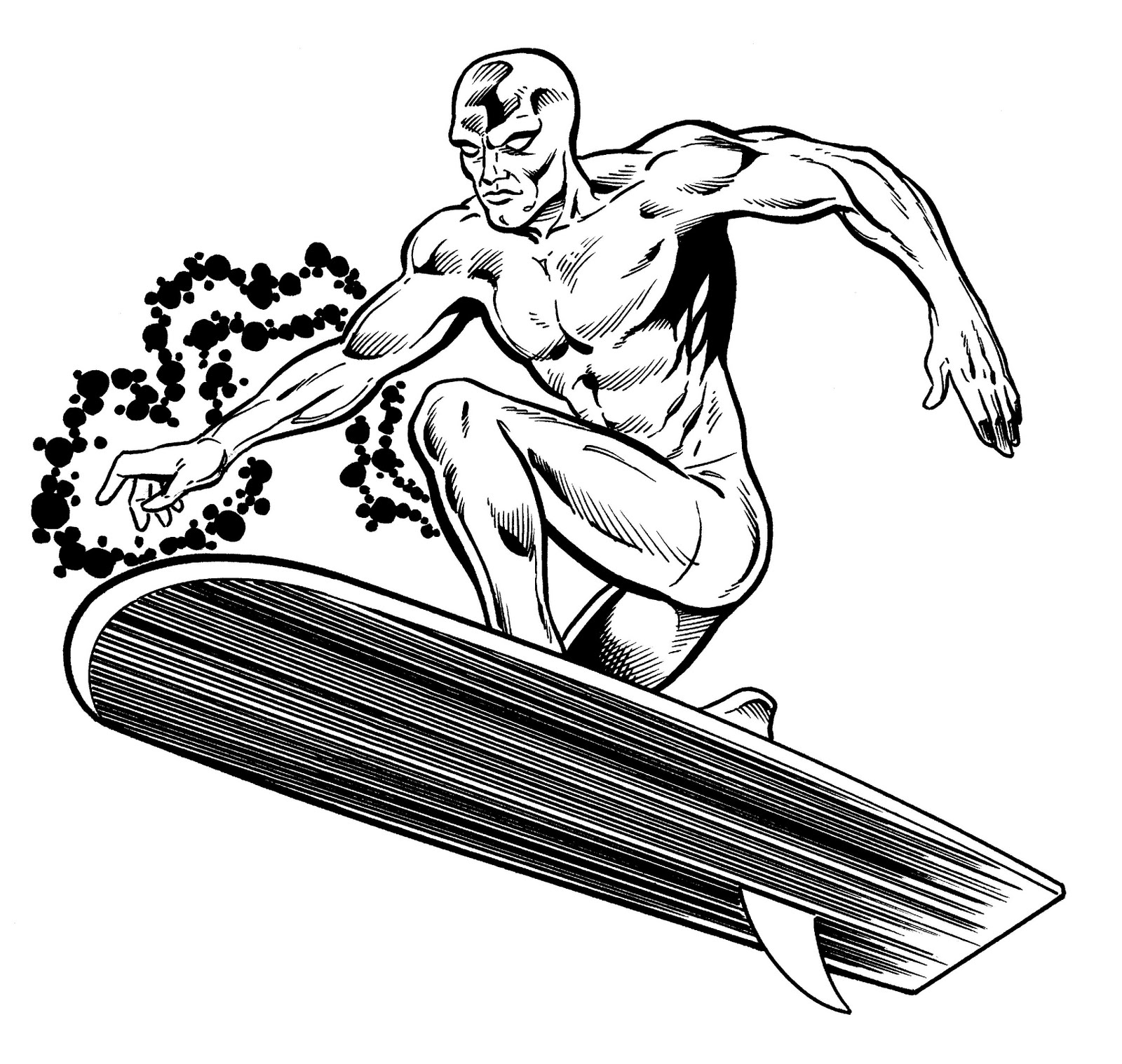 Coloring page: Silver Surfer (Superheroes) #81124 - Free Printable Coloring Pages