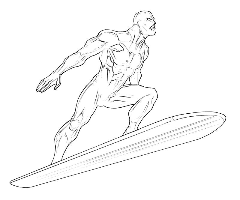 Coloring page: Silver Surfer (Superheroes) #81129 - Free Printable Coloring Pages