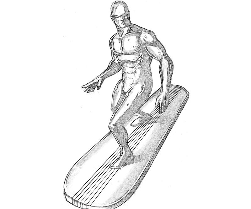 Coloring page: Silver Surfer (Superheroes) #81138 - Free Printable Coloring Pages