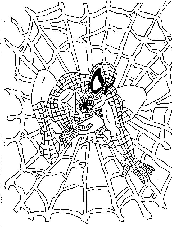 Coloring page: Spiderman (Superheroes) #78641 - Free Printable Coloring Pages