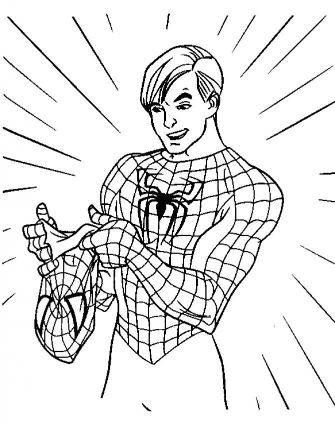 Coloring page: Spiderman (Superheroes) #78645 - Free Printable Coloring Pages
