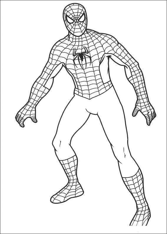 Coloring page: Spiderman (Superheroes) #78651 - Free Printable Coloring Pages
