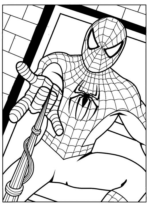 Coloring page: Spiderman (Superheroes) #78652 - Free Printable Coloring Pages