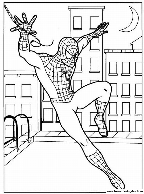 Coloring page: Spiderman (Superheroes) #78660 - Free Printable Coloring Pages