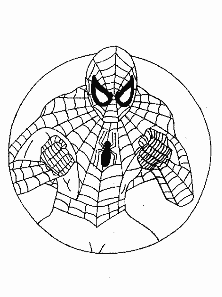 Drawing Spiderman #78665 (Superheroes) – Printable coloring pages