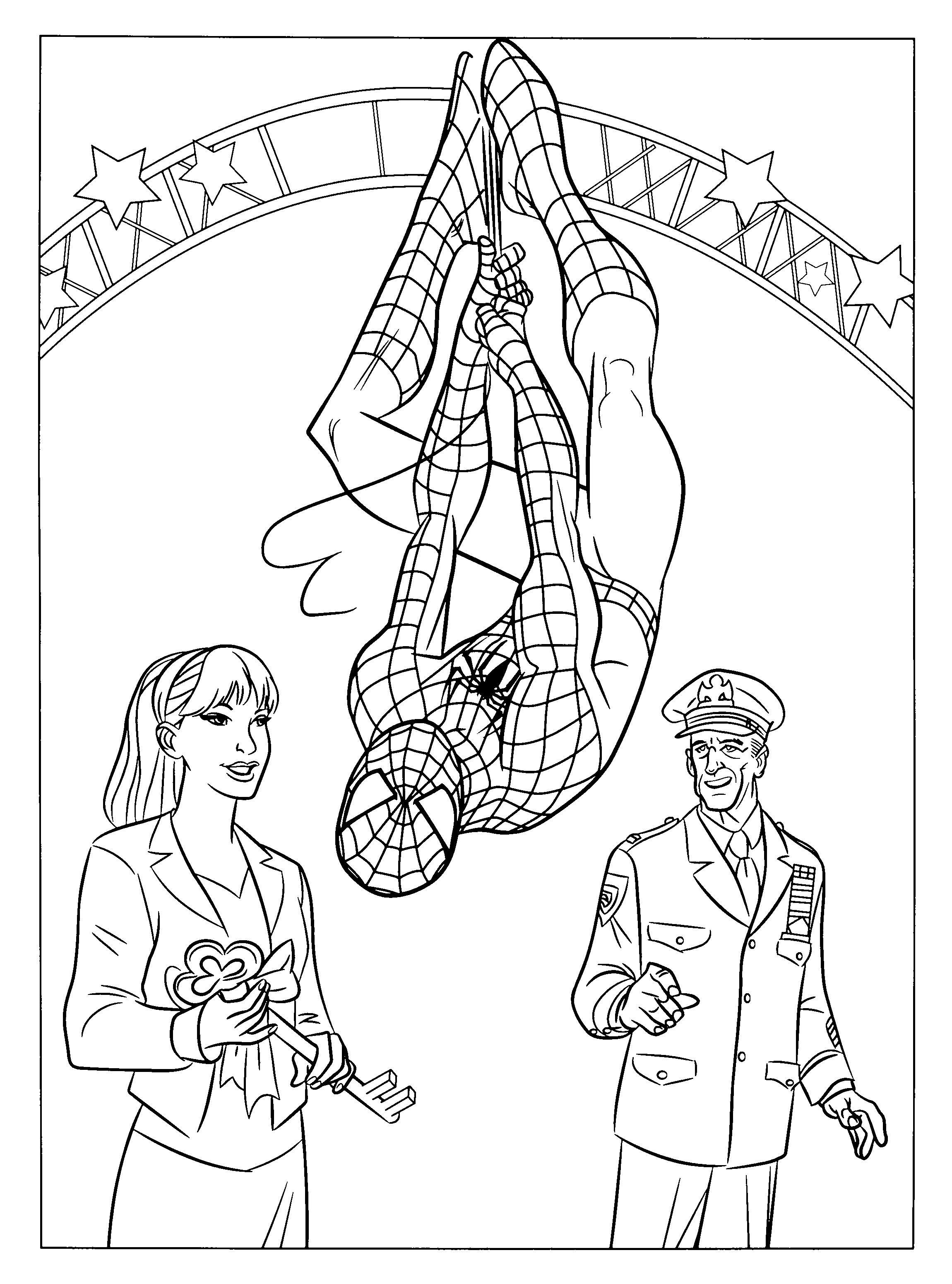 Coloring page: Spiderman (Superheroes) #78669 - Free Printable Coloring Pages