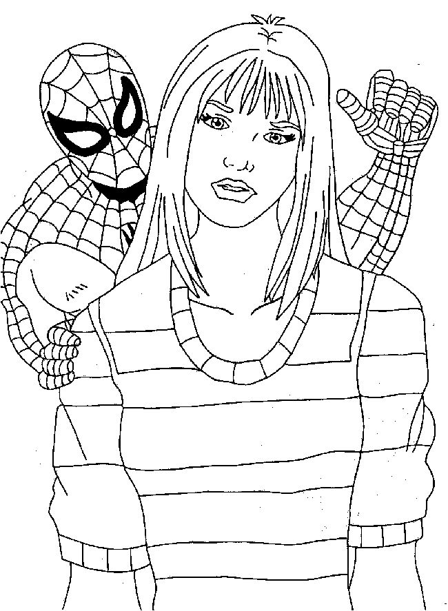 Coloring page: Spiderman (Superheroes) #78674 - Free Printable Coloring Pages