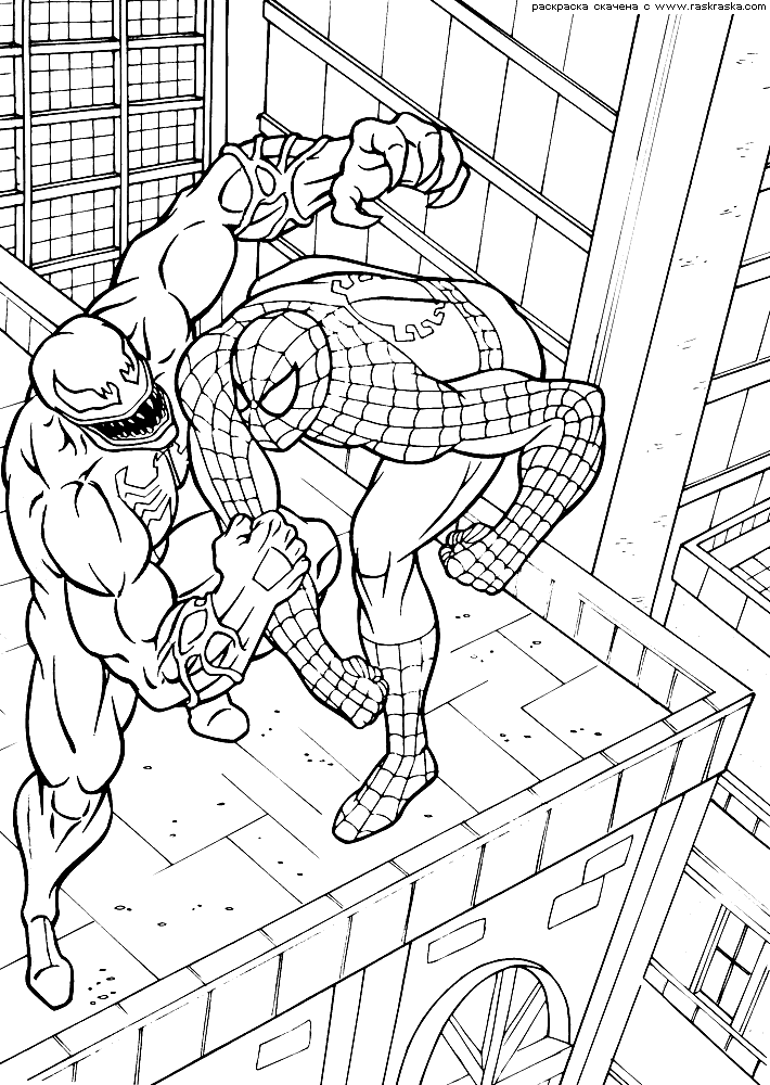 Coloring page: Spiderman (Superheroes) #78683 - Free Printable Coloring Pages