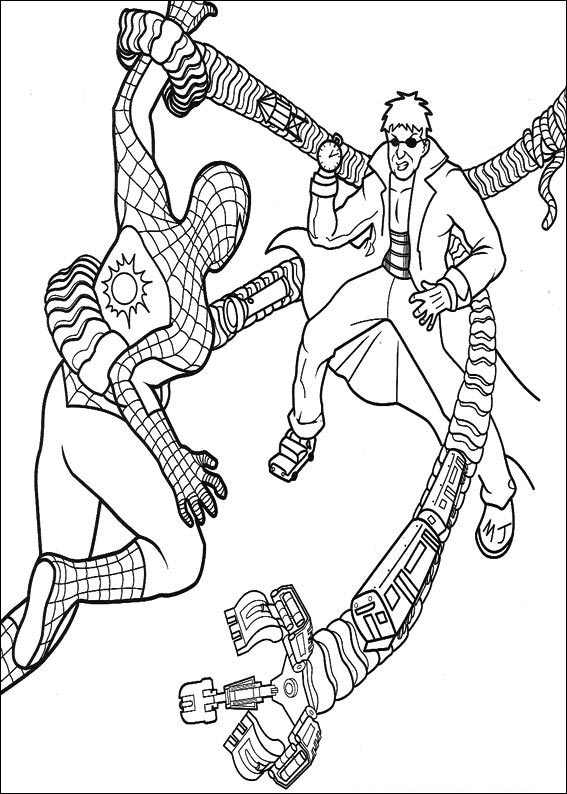 Coloring page: Spiderman (Superheroes) #78689 - Free Printable Coloring Pages