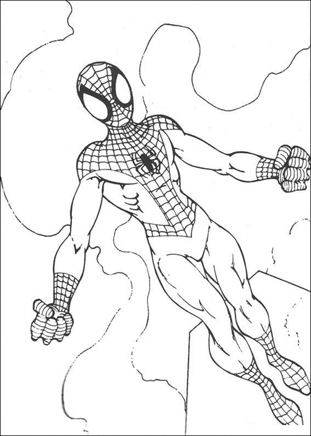 Coloring page: Spiderman (Superheroes) #78692 - Free Printable Coloring Pages