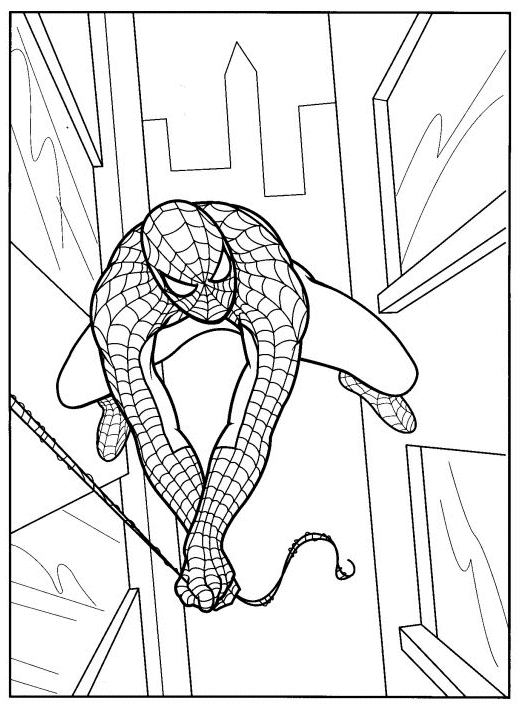 Coloring page: Spiderman (Superheroes) #78693 - Free Printable Coloring Pages