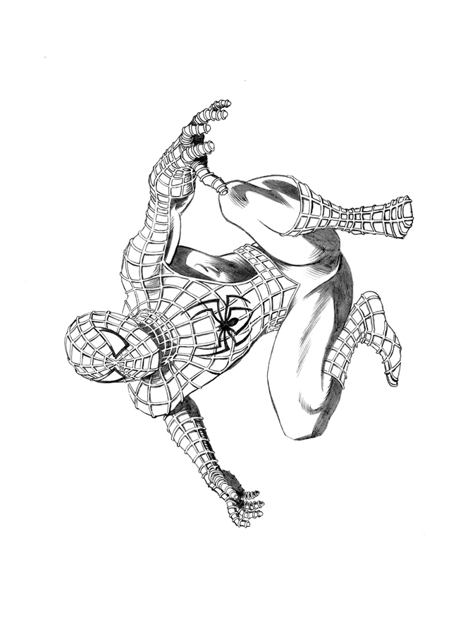 Coloring page: Spiderman (Superheroes) #78695 - Free Printable Coloring Pages