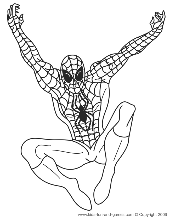 Coloring page: Spiderman (Superheroes) #78699 - Free Printable Coloring Pages