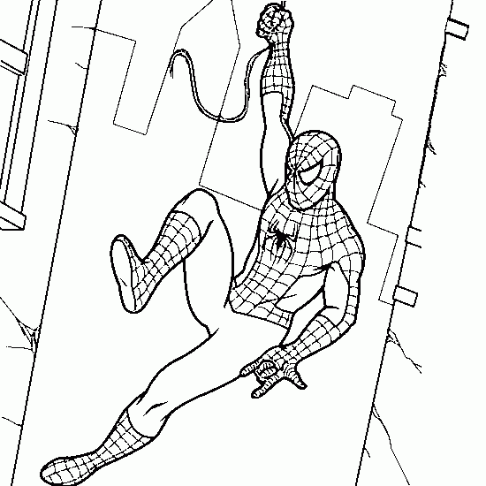 Coloring page: Spiderman (Superheroes) #78704 - Free Printable Coloring Pages