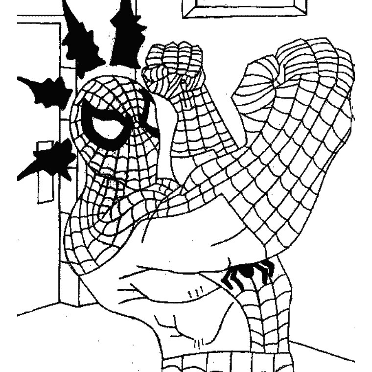 Spiderman Superheroes Printable Coloring Pages