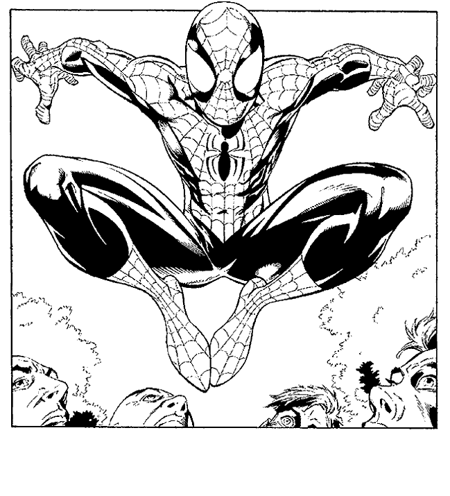 Coloring page: Spiderman (Superheroes) #78710 - Free Printable Coloring Pages