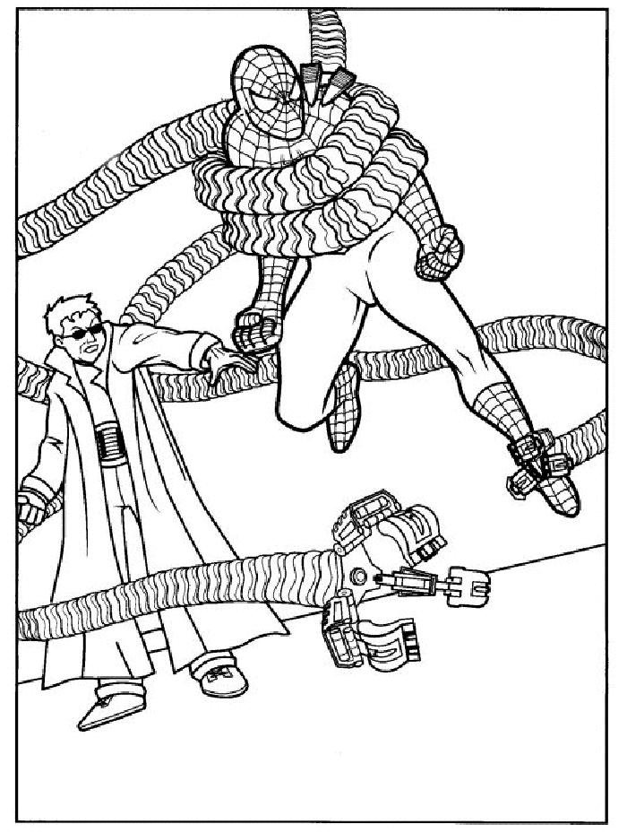 Coloring page: Spiderman (Superheroes) #78714 - Free Printable Coloring Pages