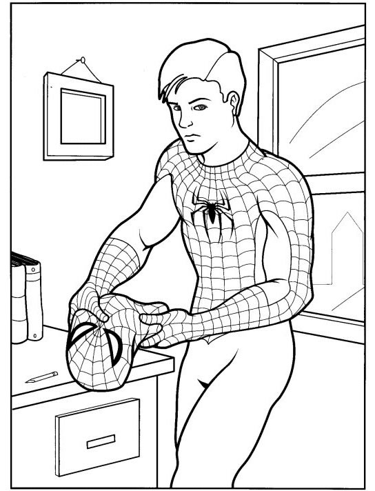 Coloring page: Spiderman (Superheroes) #78716 - Free Printable Coloring Pages